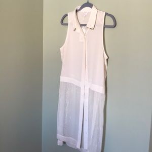 Candie’s long shear duster vest